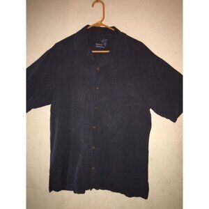Men's .Shirt Tommy Bahama Size M Short Sleeve Button Down 100% Silk